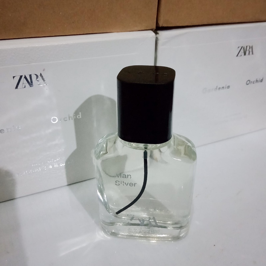 parfum asli zara man silver botol bening 30ml (unbox)