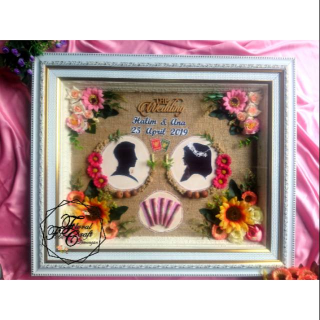 MAHAR PERNIKAHAN / MAHAR RUSTIC / MAHAR MURAH /MAHAR FRAME 3D UK 40X50