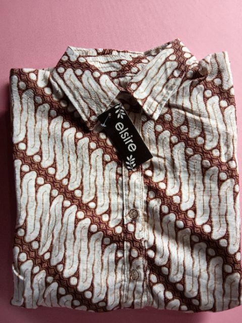 Zivana Dress Gamis Motif Syari Batik Fashion Muslim Wanita Lengan Panjang Murah Elsire