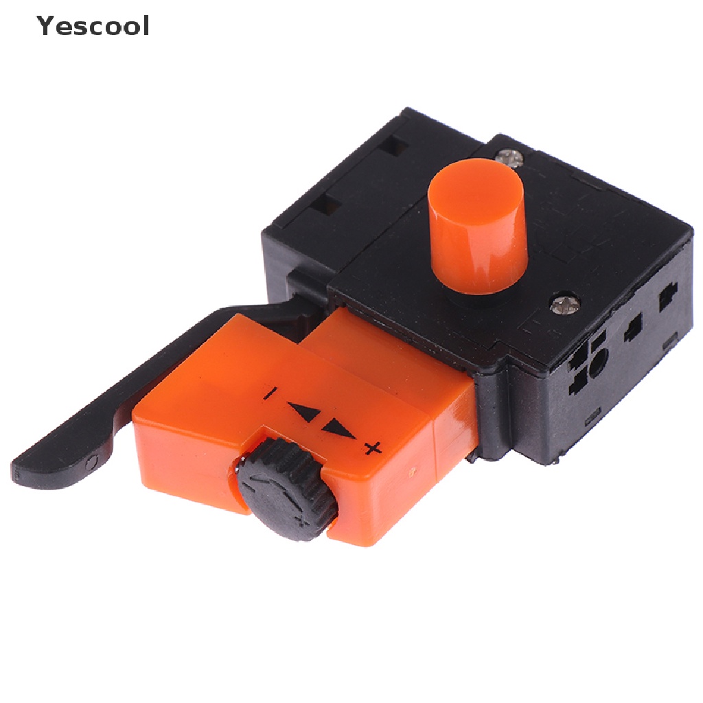 Yescool Saklar Kecepatan Adjustable AC 250V / 4A FA2-4 / 1BEK Bahan Plastik Metal Untuk Bor Elektrik