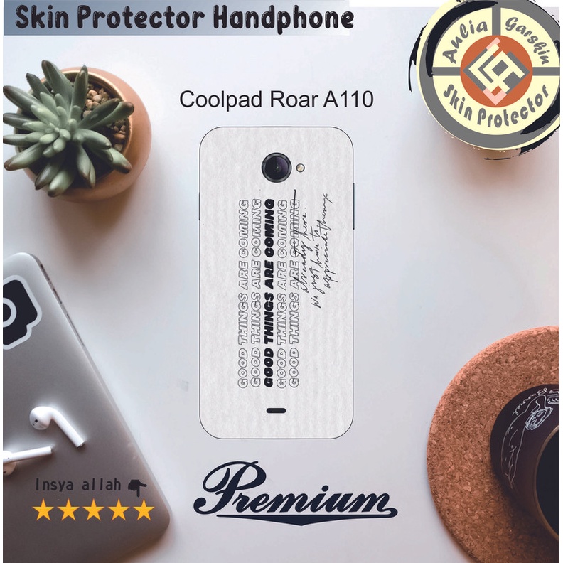 Dapat 2pcs Garskin HP Coolpad Roar A110  Motif EE - Free Custom Motif Via Chat