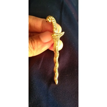 READY Pin Keris Empu Gandring Lapis Emas | Bros keris Sepuh Emas