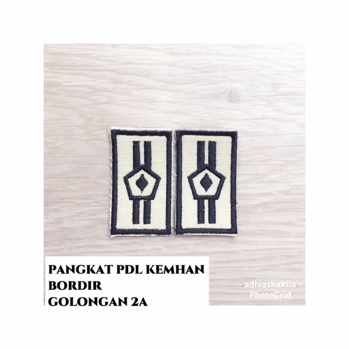 

e404rmj Pangkat Pdl Kemhan Bordir Golongan 2A, 2B, 2C, 2D Rg050Rg