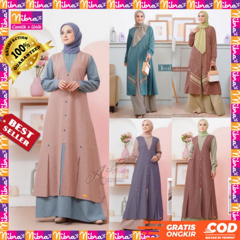 BAJU GAMIS TERBARU 2021 / GAMIS NIBRAS NB A96 NB B18 / GAMIS SIMPLE ELEGAN / DRESS MUSLIM TERBARU / 