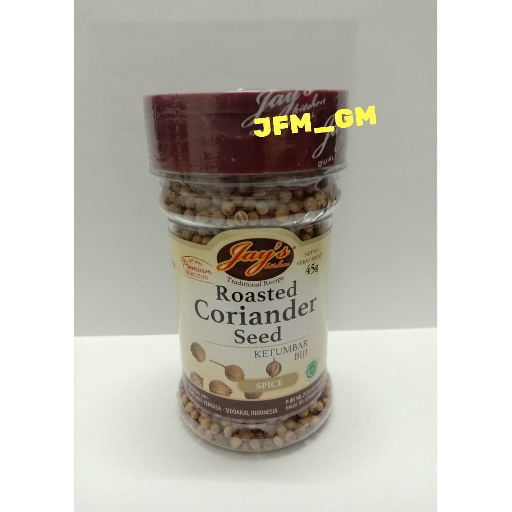 

JAYS ROASTED CORIANDER SEED 45GR / KETUMBAR BIJI / BUMBU INSTAN KETUMBAR BIJI