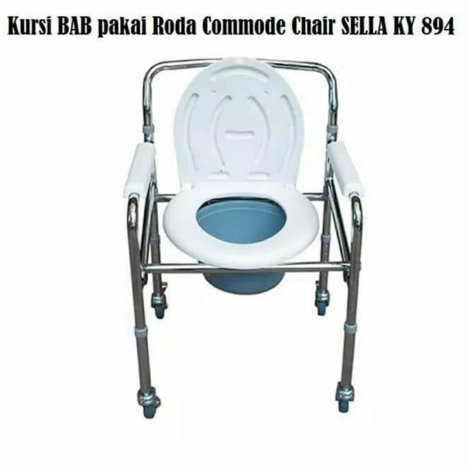 Kursi Bab / Kursi Toilet / Kursi Commode Comode Chair Sella Roda 4