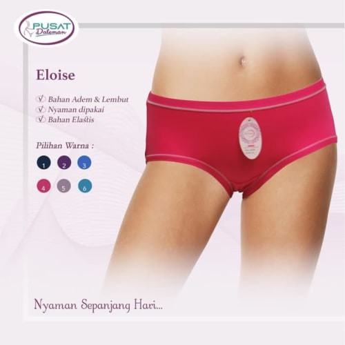 HOT ECER Celana Dalam Wanita 6686 ELOISE Polos Ban Kecil - M Limited
