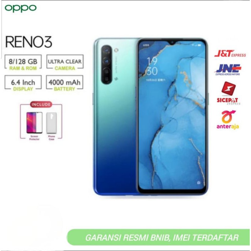 OPPO RENO 3 RAM 8/128 GB GARANSI RESMI OPPO INDONESIA BUKAN BARANG