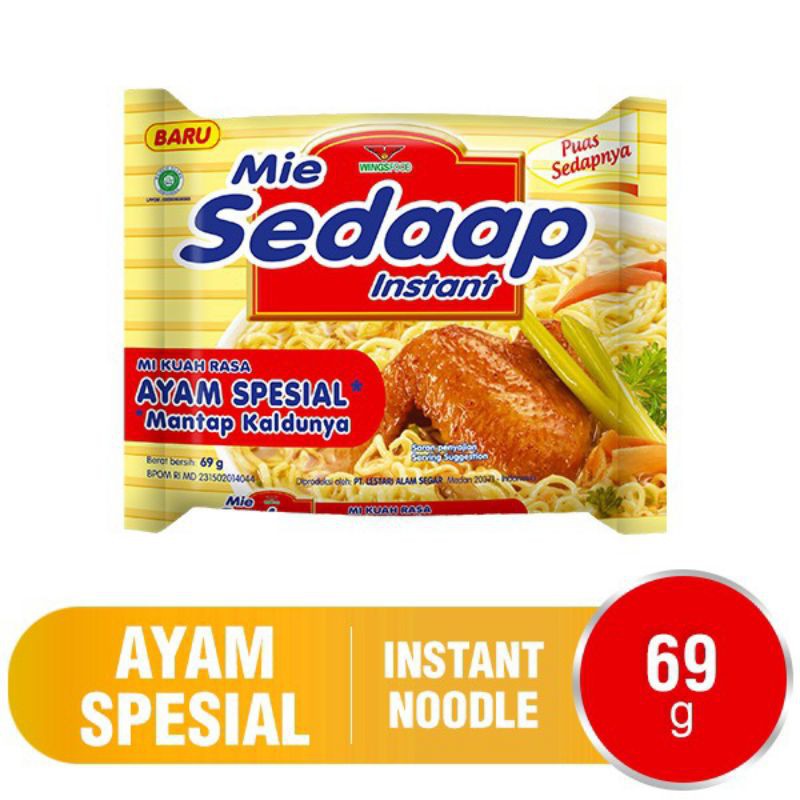 

SEDAAP Mie Instan Rasa Ayam Spesial 69gram×5pcs