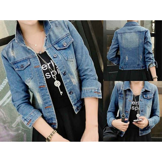 PRADA JAKET JEANS DARK / LIGHT