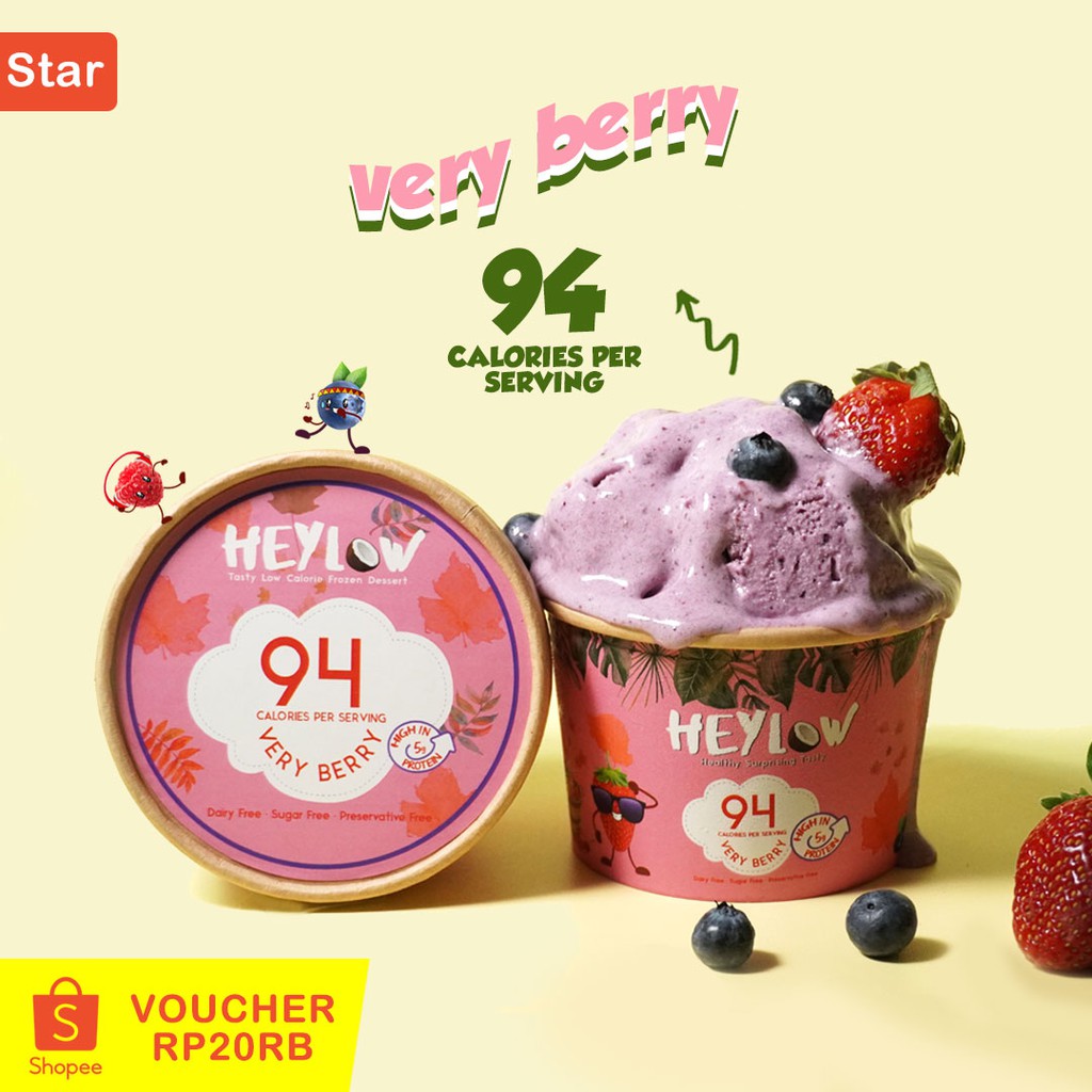 

VERY BERRY | HEYLOW Low Calorie Ice Cream