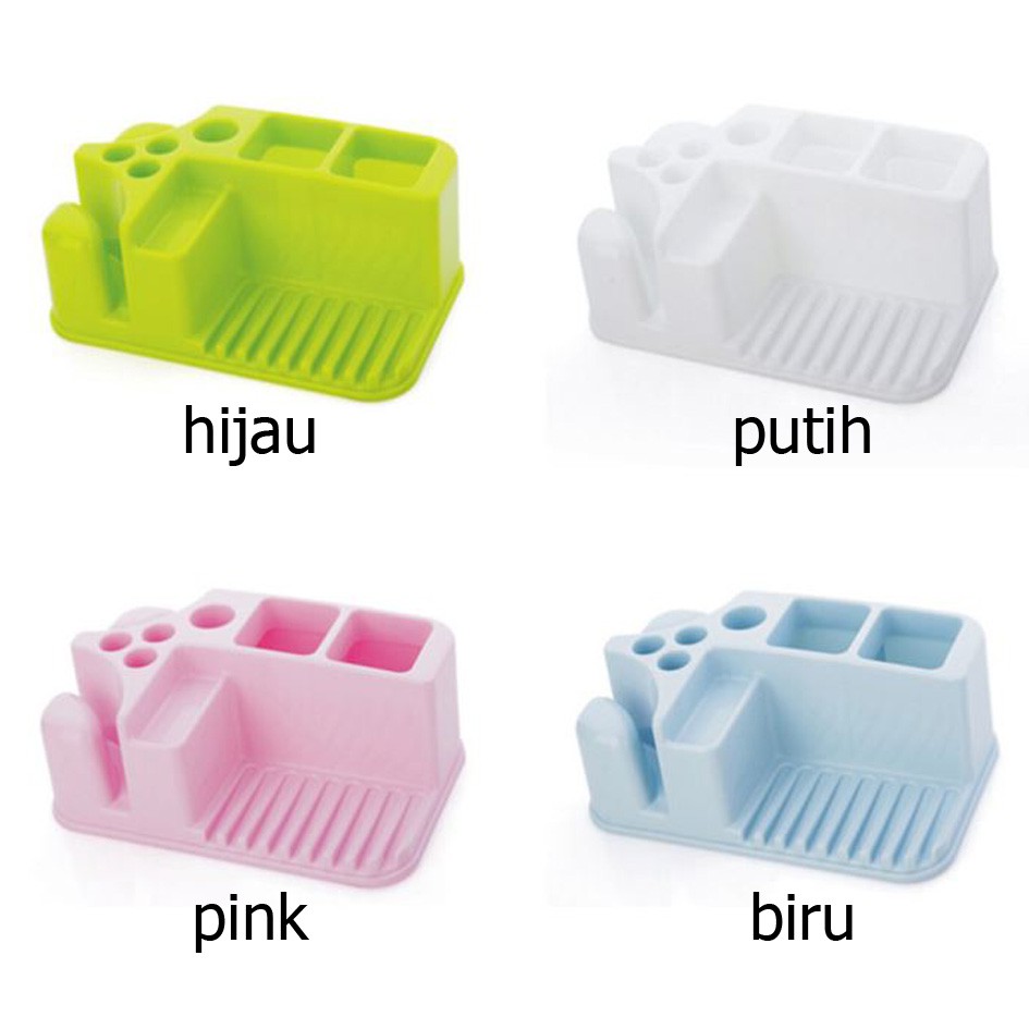 tempat penyimpanan sabun sikat gigi gelas bathroom storage box (1D5) hsa035