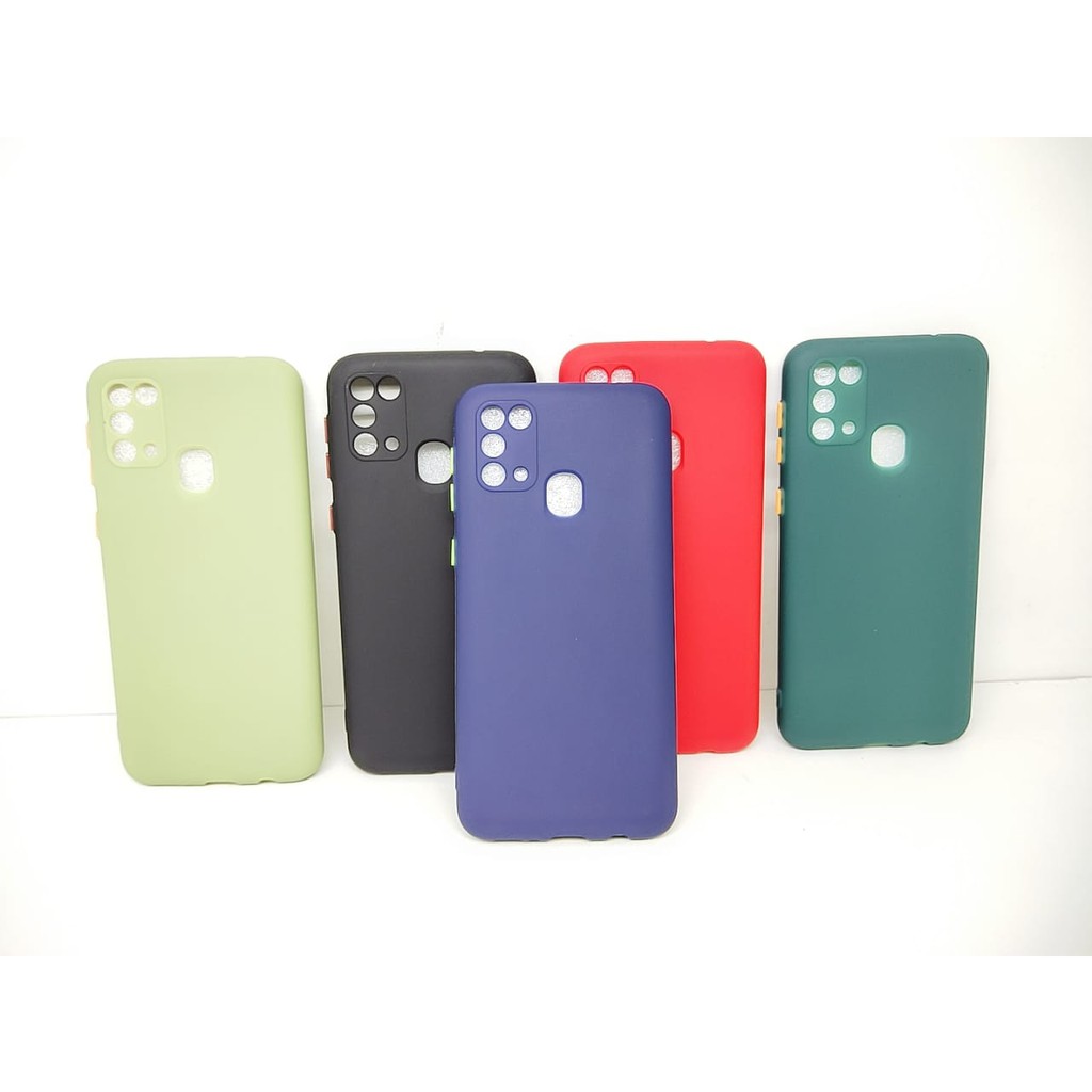 SMPC TPU Candy Samsung M21 6.4 inchi SoftCase Macaron Protection Camera Tombol Warna