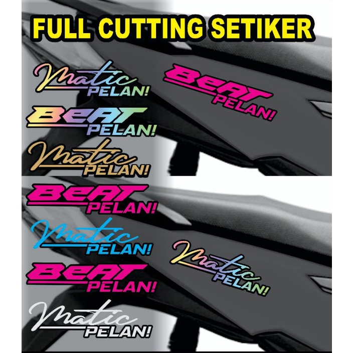 stiker cutting beat matic pelani bodi belakang