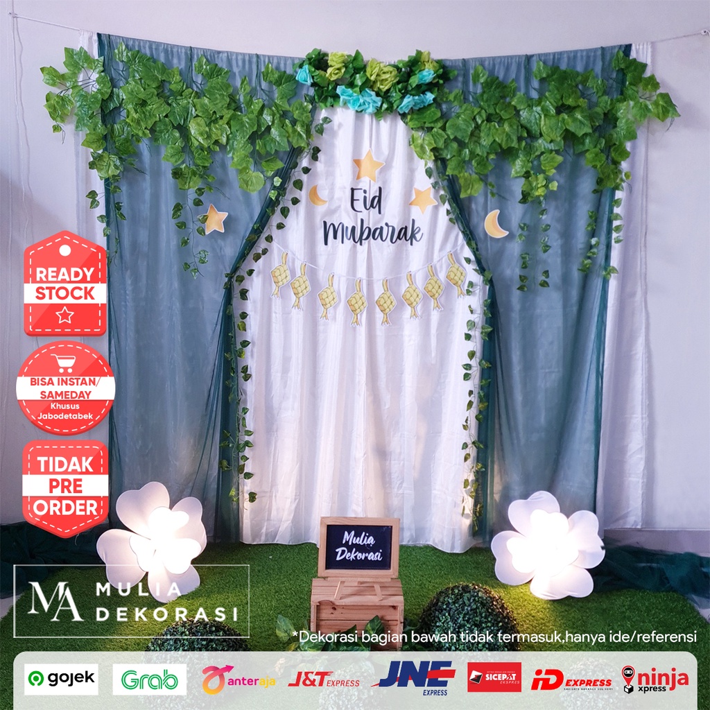 Dekorasi Lebaran Set Murah Eid Mubarak Photobooth Decoration Idul Fitri