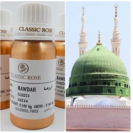 RAWDAH. RAUDAH.BIBIT PARFUM AL RAWDAH KEMASAN 500ML SEGEL. CLASSIC ROSE