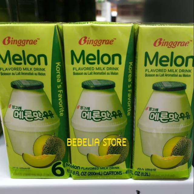 

BINGGRAE FLAVA MILK DRINK MELON BANDED 6'S