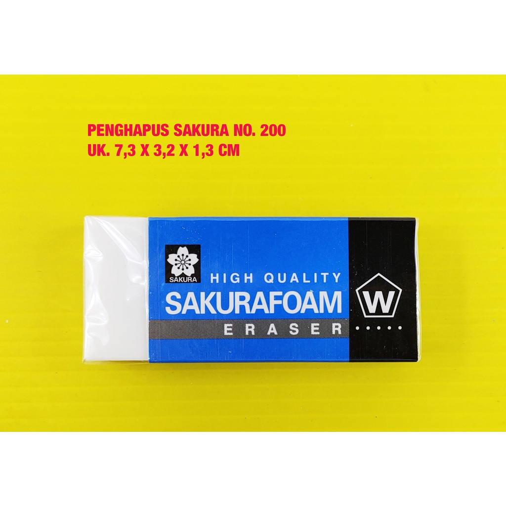 

PENGHAPUS / ERASER SAKURA NO. 200 ( 73 X 32 X 13 MM )