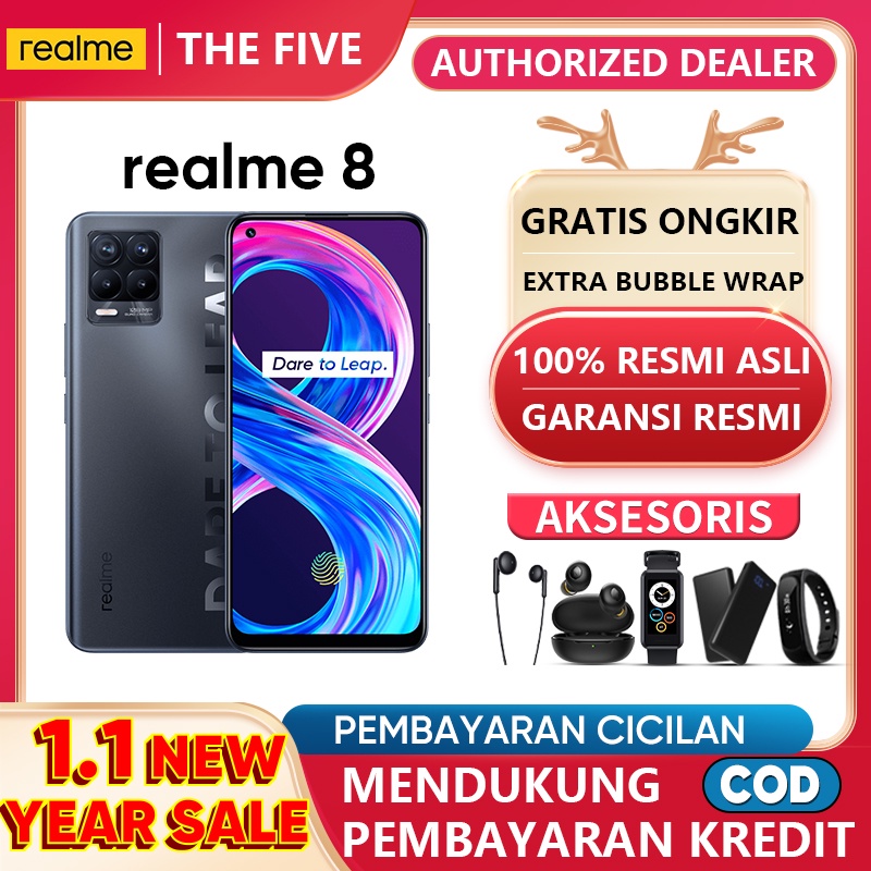hp realme 8 128gb resmi/realme 8 pro 8 128gb SuperAMOLED,64MP AI Quad Camera,HelioG95 Garansi resmi-realme 8 pro/black