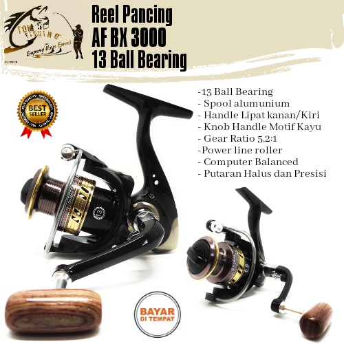 Reel Pancing AF FX 3000 (13 Bearing) Spool Alumunium Murah