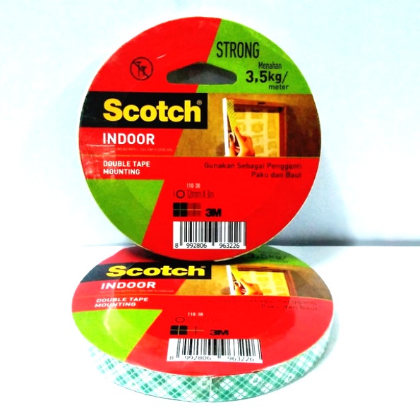 

Sale Dobel Tape Mounting Indoor 3M 1/2Inch (12Mm) 3 Meter Murah
