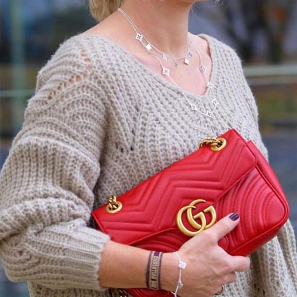 Spesial Ramadhan SHOULDER BAG GUCCI ORI IMPORT / TAS GUCCI GC81 / GUCCI MARMONT Galaxy