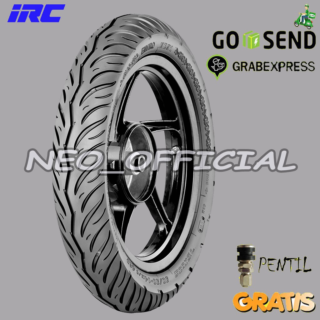 BAN MOTOR BEBEK IRC NR91 ENVIRO 80/90 RING 17 TUBELESS