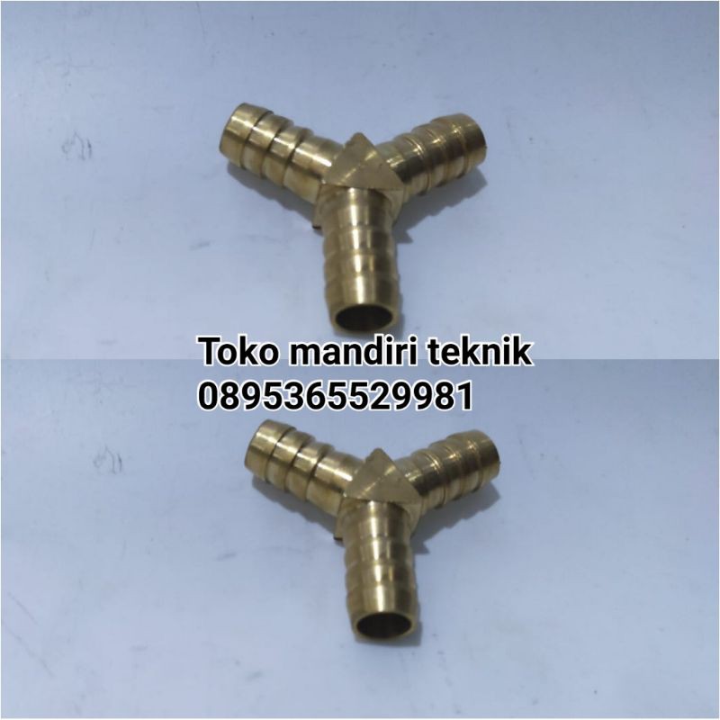 sambungan selang gas LPG cabang pararel segitiga