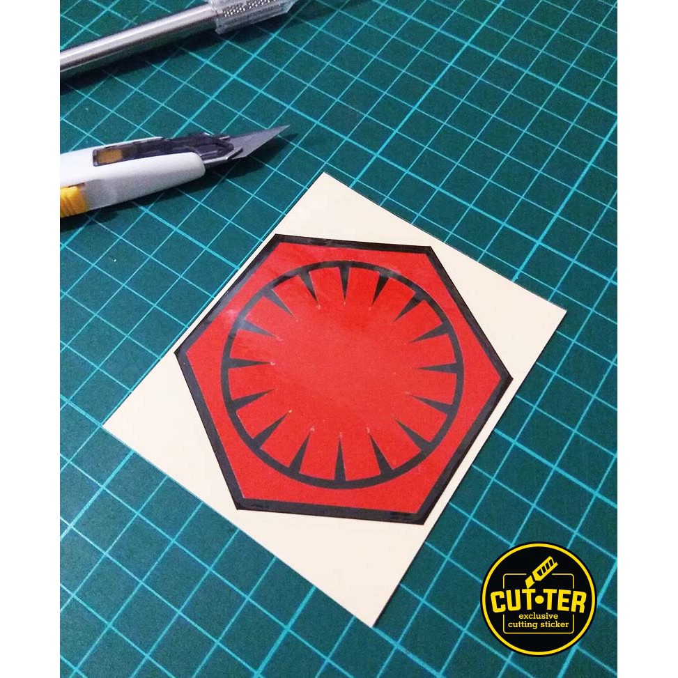 

cutting sticker FIRST ORDER logo star wars