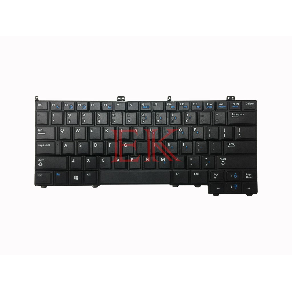 keyboard laptop dell latitude e7440 e7240 e7420 series hitam