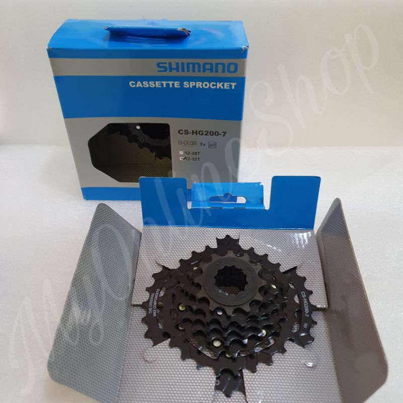 Sprocket Cassette SHIMANO Slup CS HG200 7 Speed Freewheel Sepeda 7 speed Slop Sepeda Federal MTB Lip