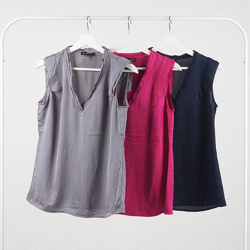 Blouse Wanita- Sleeveless V-Neck Loose Fit [CG-BRP 13]-2