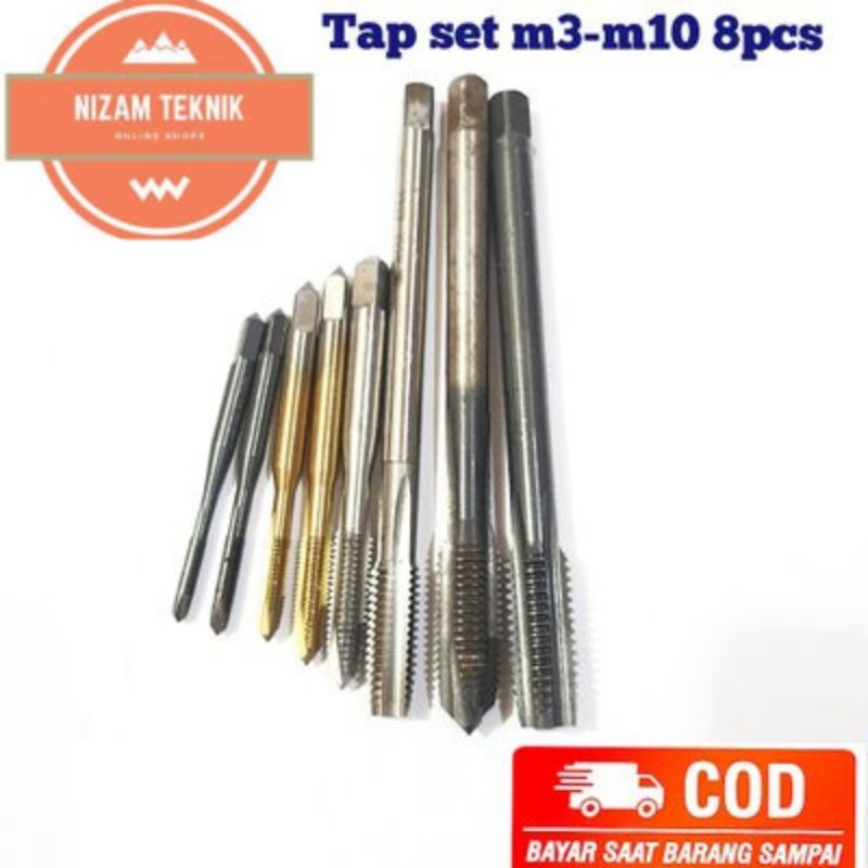 tap. hand tap. tap sekali jadi. tap set m3-m10. korea. japan. eropa
