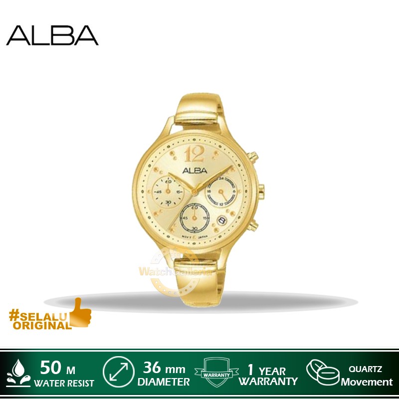 Jam Tangan Wanita Alba AT3E98X1 AT3E98 Original Murah