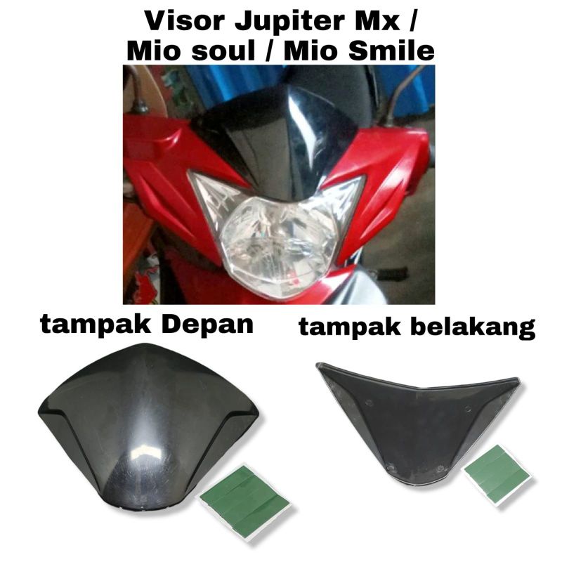 visor mx old free double tape 3m untuk motor jupiter z series mio soul juga bisa