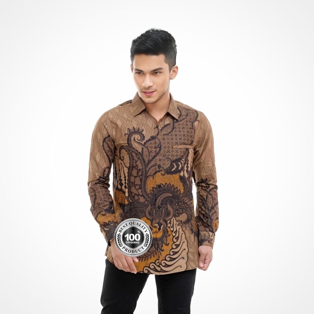 [ANSBATIK] KEMEJA BATIK PRIA KEMEJA BATIK PEKALONGAN KEMEJA BATIK SLIMFIT KEMEJA BATIK MODERN KEMEJA BATIK BVJ