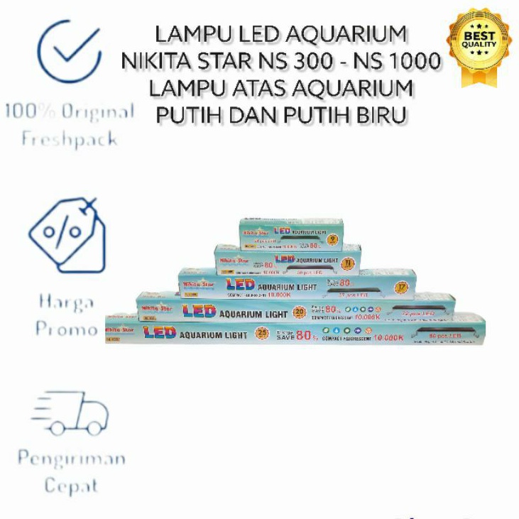 LAMPU LED AQUARIUM AQUASCAPE NIKITA STAR NS SERIS NS300 NS400 NS600 NS800 NS1000