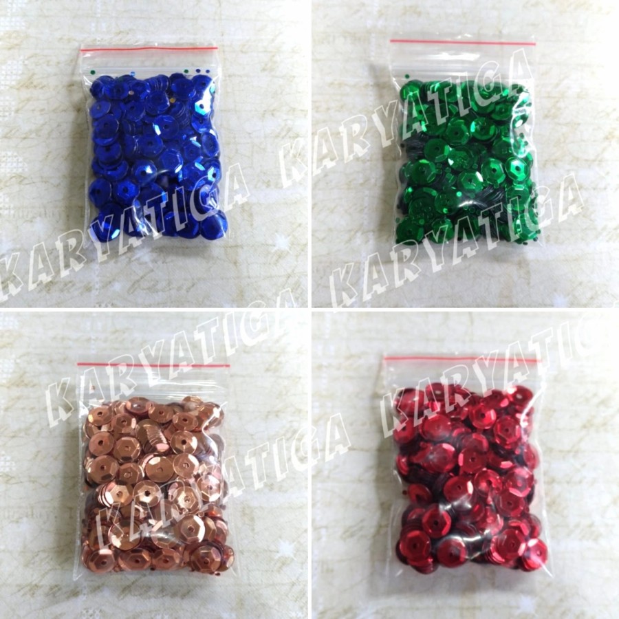 Payet Manik Piring 6 mm (5 gram)