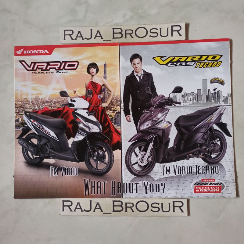 Poster brosur katalog leaflet Honda Vario/Vario CBS Techno 2009