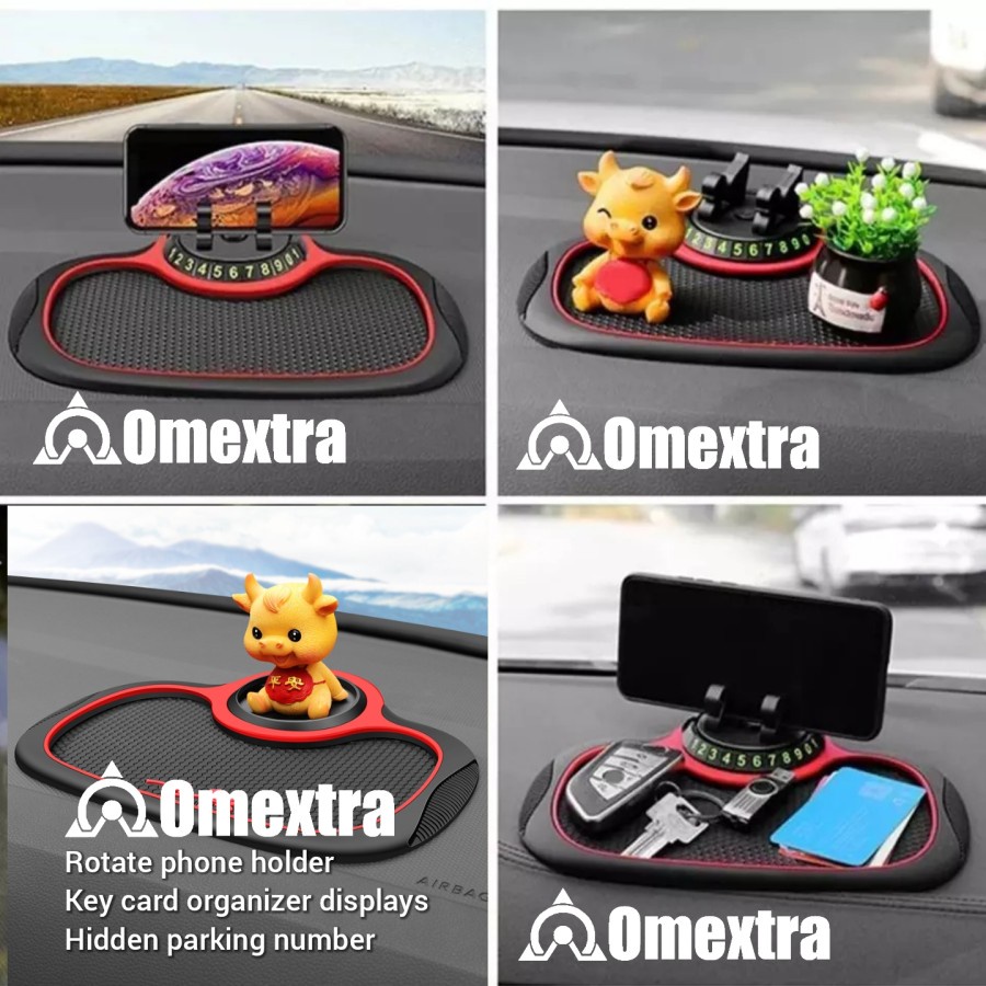 Anti Slip Pad Rotate Phone Holder Indomextra Tatakan Dashboard Karpet hp