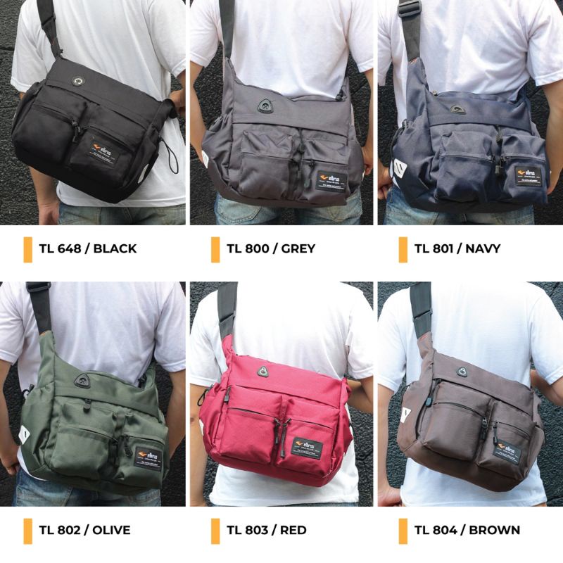 Tas Selempang Kerja Pria Besar Sling Bag Pria Distro Original Brand Tas Slempang Samping Bahu Polos