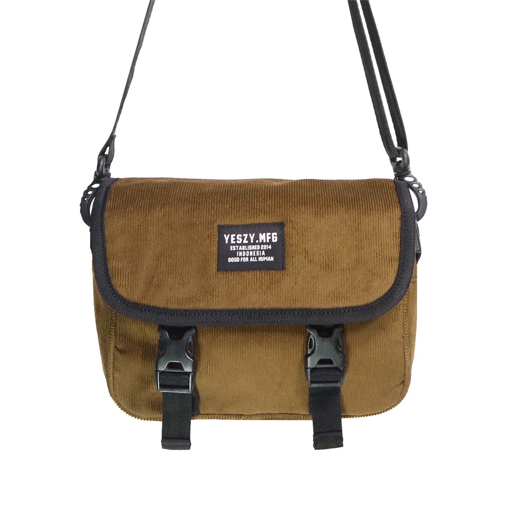 YESZY.MFG Sling Bag Utility Corduroy Brown