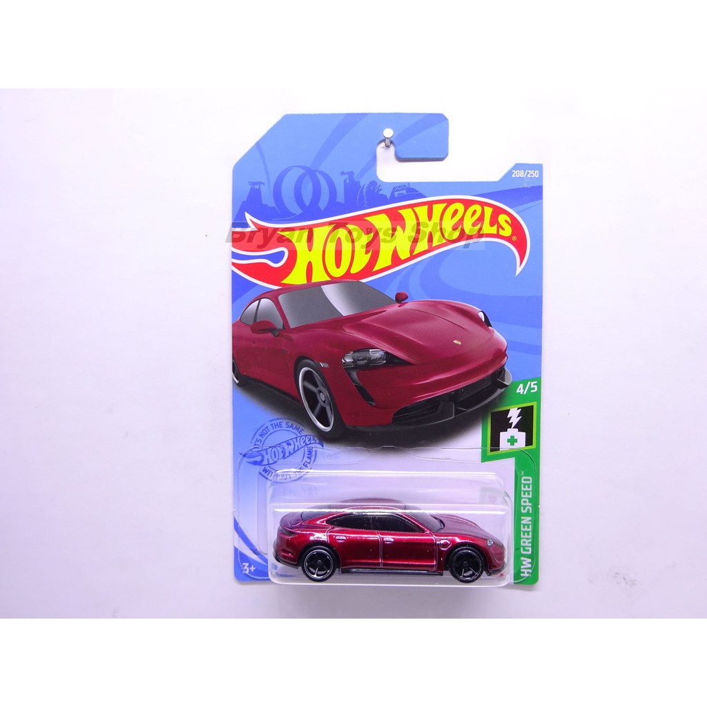 Hot Wheels Porsche Taycan Turbo S Merah