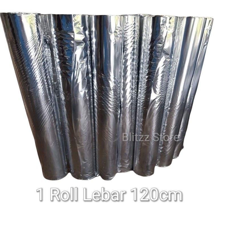 Plastik Mulsa Perak Grenjeng 1 Roll Lebar 120cm / Plastik Mulsa Pertanian Grenjeng 1 Roll / Plastik 