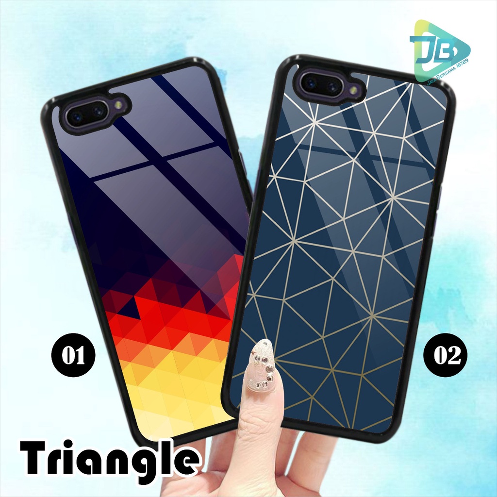 HARDCASE 2D GLOSSY TRIANGLE OPPO VIVO XIAOMI SAMSUNG REALME IPHONE ALL TYPE JB4702