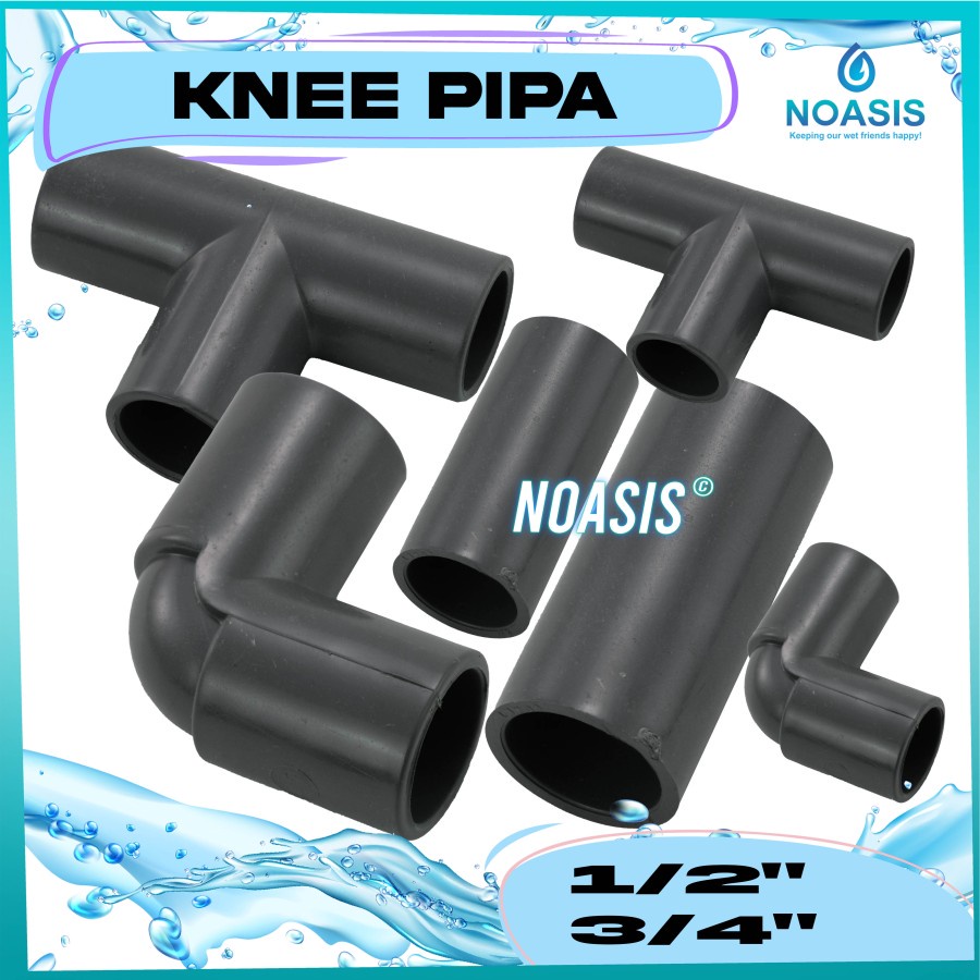 SAMBUNGAN KNEE KENI PIPA AQUARIUM 1 INCH BENTUK L T I SOK PIPA