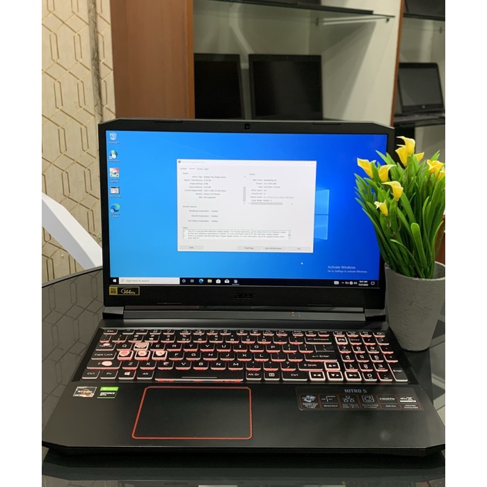 [Laptop / Notebook] Laptop Acer Nitro 5 An515-44 Ryzen 5 Ram 8 Gb Ssd 120 Gb Laptop Bekas / Second