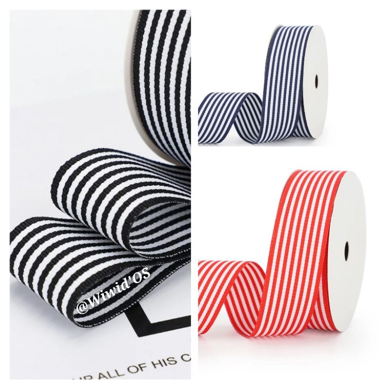 

(1 yards) PITA TWILL GARIS-GARIS 2,5 cm