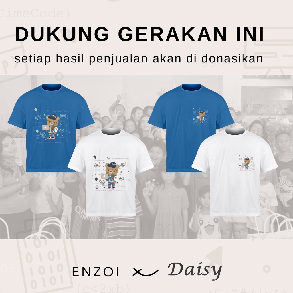 Bear Coding Oversize Tshirt - Kaos Oversize Bear Lucu - Kaos Lucu