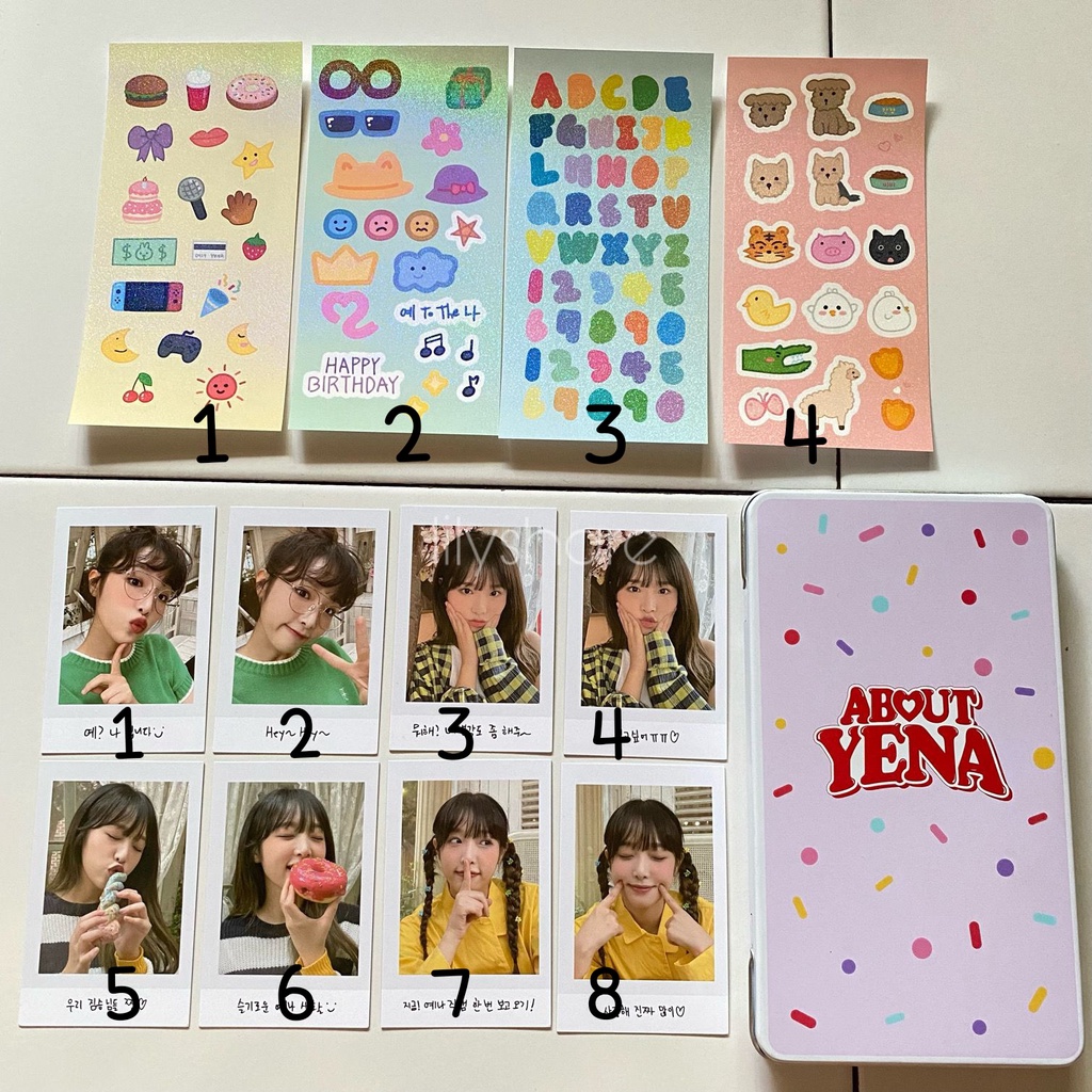 (SHARING) CHOI YENA BIRTHDAY - DIY POLAROID SET PHOTOCARD ABOUT YENA OFFICIAL MD MERCHANDISE